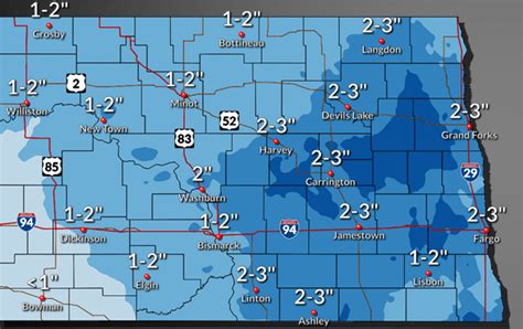 Weeklong Chance for Accumulating Snow in North Dakota | News Dakota