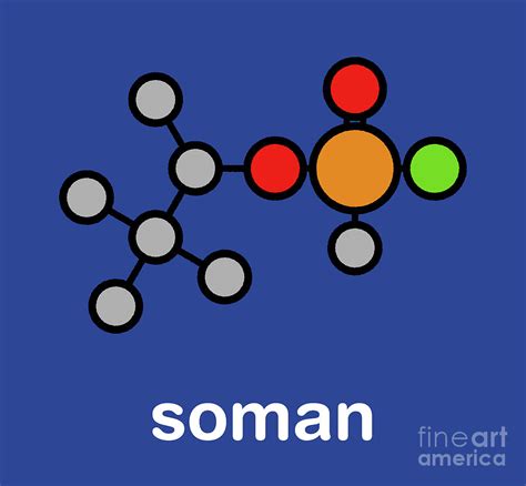 Soman Nerve Agent Molecule Photograph by Molekuul/science Photo Library ...