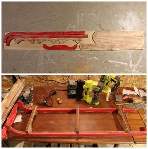 Vintage DIY Wooden Sled | Canada DIY | Fynes Designs | Diy wooden sled, Vintage sled, Wooden diy