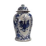 Chinese Blue & White Porcelain Flower Vases Temple General Jar gj30-2S – Golden Lotus Antiques
