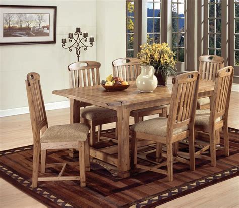 Sunny Designs Sedona Rustic Oak 7pc Dining Room Set | The Classy Home