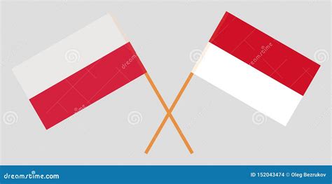 Indonesia and Poland. the Indonesian and Polish Flags. Official Colors ...