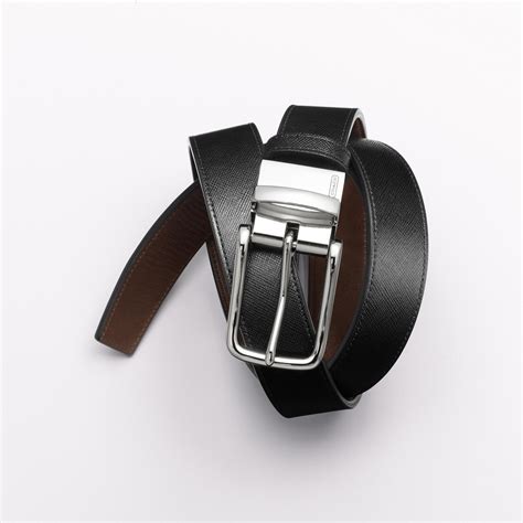 COACH Boxed Cut-To-Size Reversible Belt in Black/Dark Brown (Brown) for ...