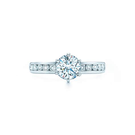 The Tiffany® Setting with Diamond Band Engagement Rings | Tiffany & Co.