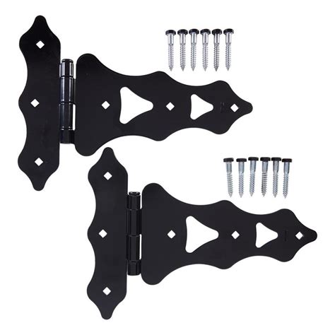 National Hardware 2-Pack 12-5/8-in Black Gate Hinge at Lowes.com