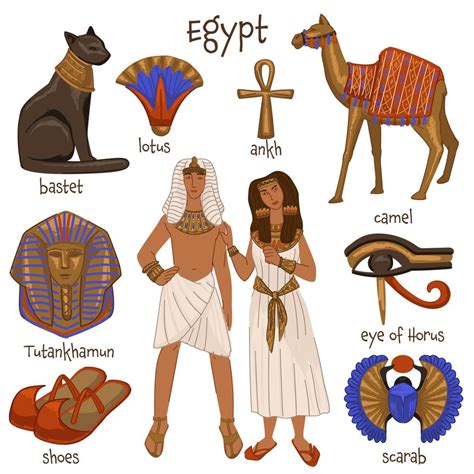 Ancient Egypt people, culture and tradition vector 19486036 Vector Art at Vecteezy