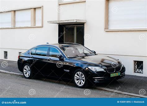 Modern Black Luxury BMW Hybrid Limousine Car Editorial Image - Image of ...