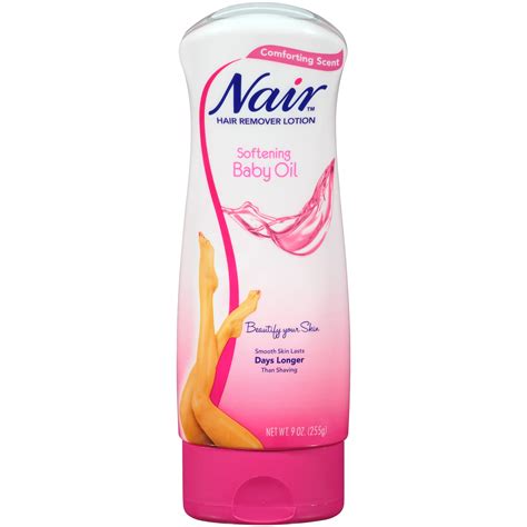 Nair Hair Removal Body Cream with Softening Baby Oil, Leg and Body Hair ...