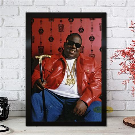 Biggie Smalls Sunglasses Photo Rap Decor Poster – Aesthetic Wall Decor