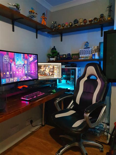 My cosy corner is nearly finished | Gaming room setup, Video game room design, Bedroom setup