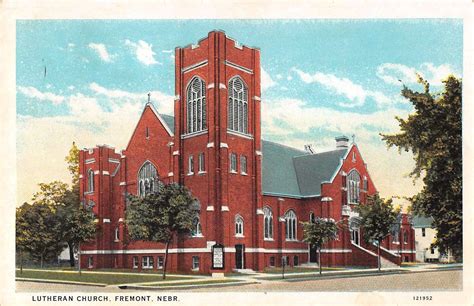 Fremont Nebraska Lutheran Church Antique Postcard (J33350) - Mary L. Martin Ltd. Postcards