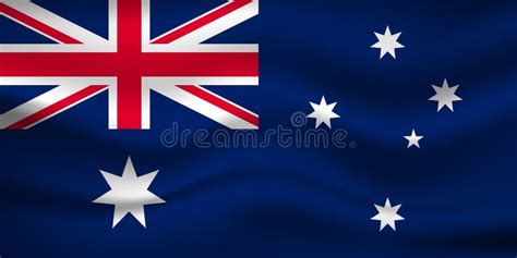 Flag of Australia. Australian National Symbol in Official Colors ...