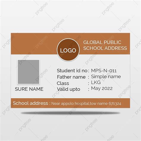 School Id Card Design Template Template Download on Pngtree