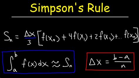 Simpson's Rule & Numerical Integration - YouTube