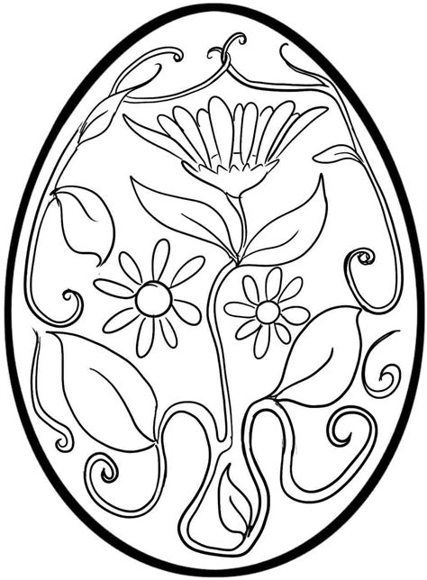 Easter Egg Coloring Page Preschool - subeloa11