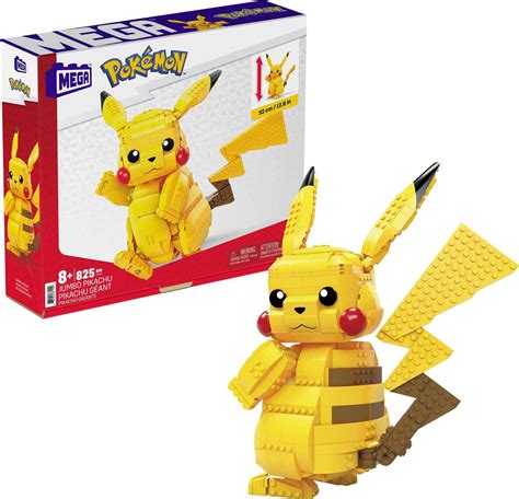 Buy MEGA Pokémon Action Figure Building Toy Set for Kids, Jumbo Pikachu ...