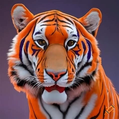 Clemson tiger mascot on Craiyon