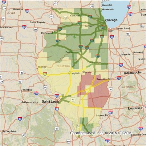 IDOT on Twitter: "Road conditions map. http://t.co/mxHDMzwr9x We're ...