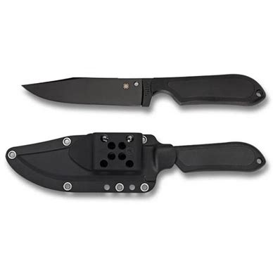 Survivalmesser Spyderco Street Bowie Black Blade | Outdoorsupply.de