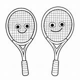 Tennis Racket Drawing Coloring Pages Getdrawings Template Racquet  sketch template