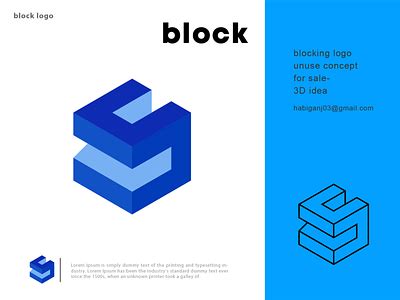 Block Logo by Javed Umar on Dribbble