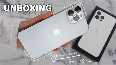 UNBOXING IPHONE 13 PRO MAX 256GB + ACCESSORIES🎀Special SILVER Edition - YouTube