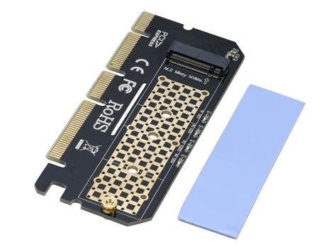 NVMe PCIe Adapter Card, RIITOP PCIe M.2 SSD NVMe AHCI to PCIe Gen 3.0 x4 x8 x16 Full Speed ...