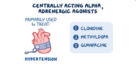 Centrally Acting Alpha2 Adrenergic Agonist Therapy - Osmosis Video Library