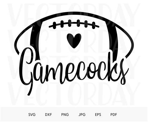 Gamecocks Football Svg Gamecocks Mascot Svg Team Mascot Svg - Etsy