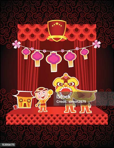 Tarian Singa Cina Ilustrasi Stok - Unduh Gambar Sekarang - Budaya ...