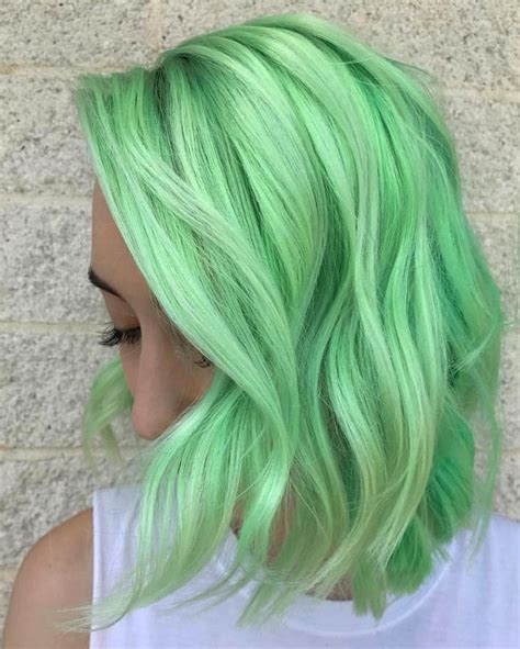 Review Of Pastel Green Hair Colour Ideas - Greenise