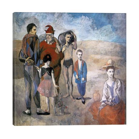 Family of Saltimbanques // Pablo Picasso (26"W x 26"H x 1.5"D) - Museum ...