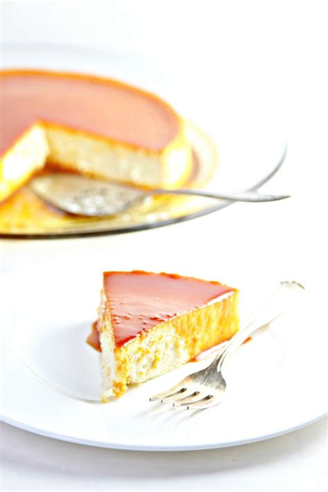 Cream Cheese Flan with Caramel Sauce - bell' alimento