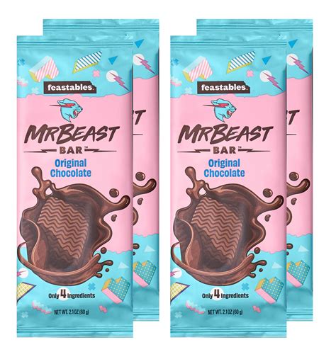 Buy Feastables MrBeast Chocolate Bars – Made With Ingredients (Original ...