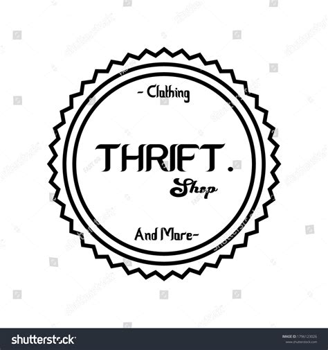 Simple Thrift Shop Logo Vector Logo Stock Vector (Royalty Free ...