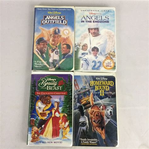 Disney VHS Lot Beauty Beast Enchanted Christmas Homeward Bound II Angels Endzone | eBay