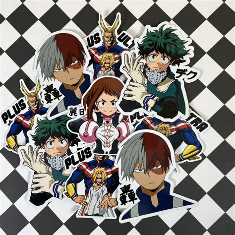 Buy My Hero Academia Sticker Pack, MHA Fanart, Hand Drawn Fan Art My ...