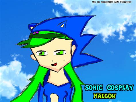 Mallow from Pokemon cosplaying as Sonic by AlfredReboot on DeviantArt