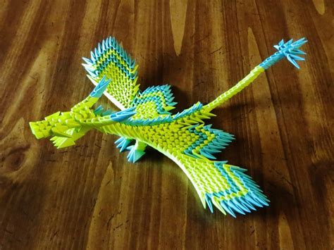 Small Origami Dragon With Wing - Etsy