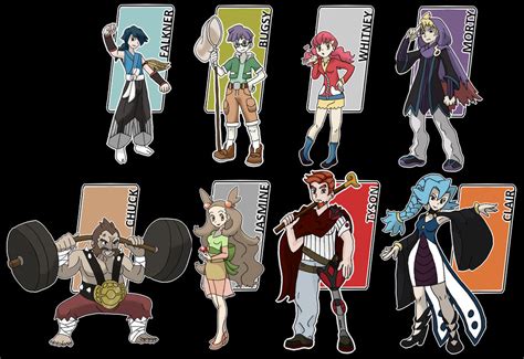 Neo Johto Gym Leaders by xxnightwindxx on DeviantArt