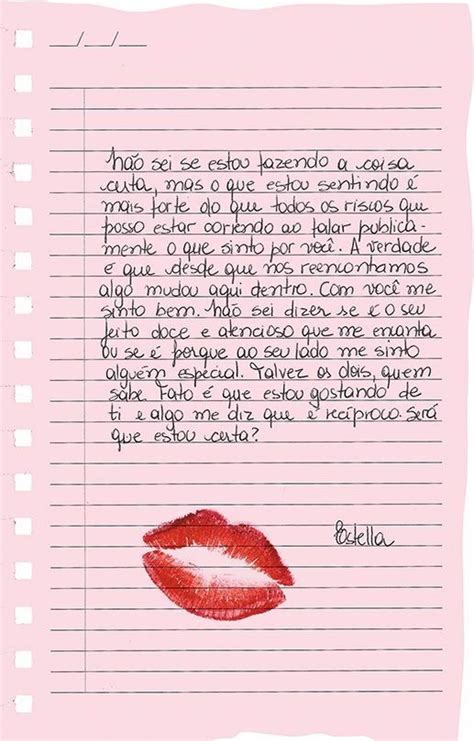 Carta de amor | Cartas de amor, Presentes criativos de namorado, Texto dia dos namorados