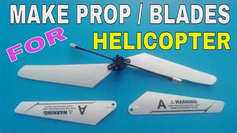 Homemade Rc Helicopter Blades