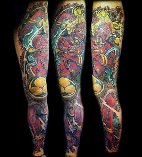 60 Raijin Tattoo Designs For Men - Japanese Mythology Ink Ideas