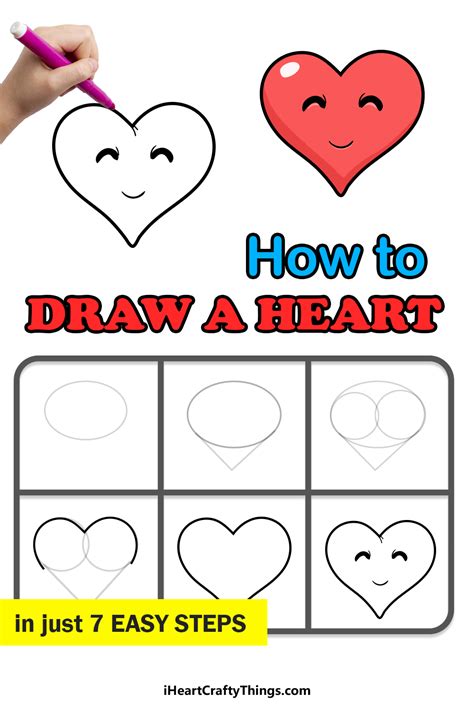 Heart Drawing - How To Draw A Heart Step By Step!