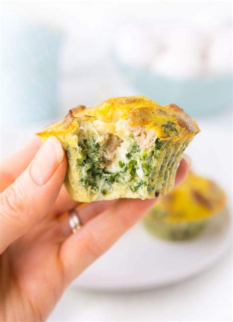 Turkey Sausage Spinach Egg Muffins | Haute & Healthy Living