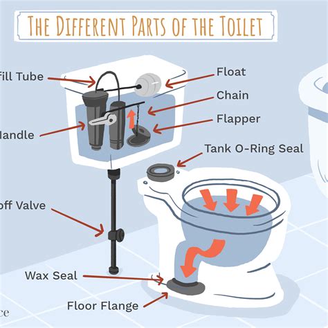 Parts Of Toilet Tank Diagram