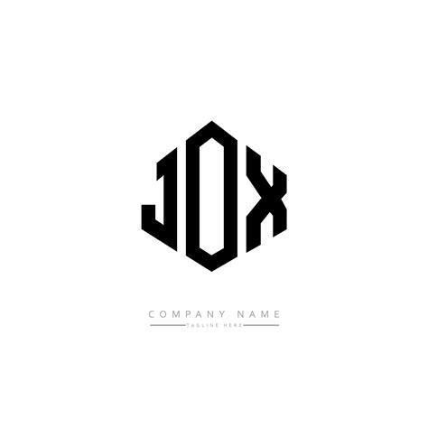 JOX letter logo design with polygon shape. JOX polygon and cube shape logo design. JOX hexagon ...