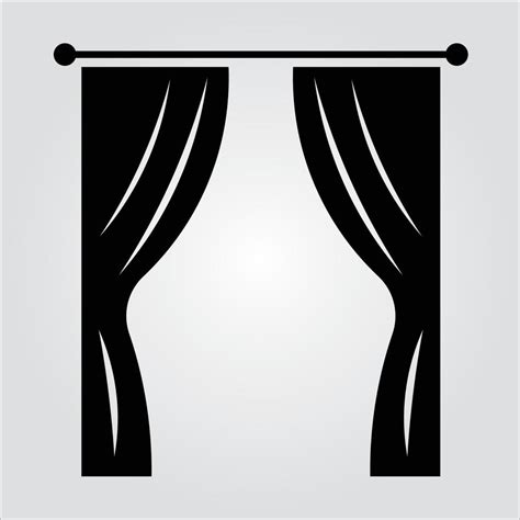 Isolated Glyph Curtain Icon Scalable Vector Graphic 6133136 Vector Art at Vecteezy