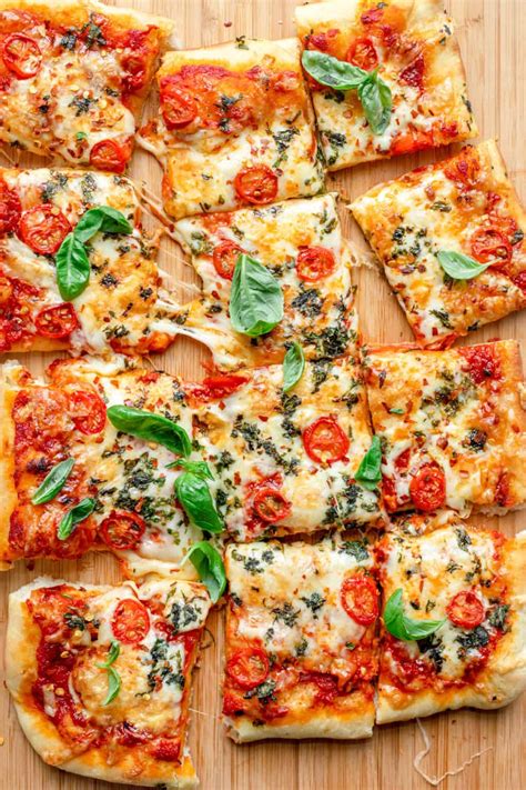 Sheet Pan Pizza {Homemade Dough Recipe Included} - Feel Good Foodie