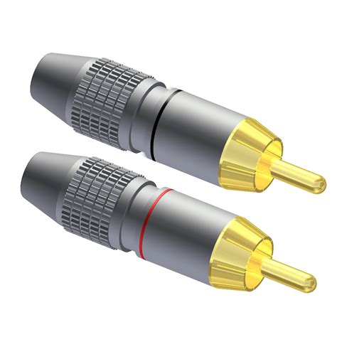 VC209 - Cable connector - RCA/Cinch male - pair | PROCAB High Quality ...